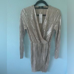 Azelle Metallic Dress